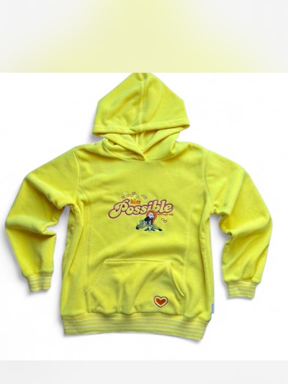 Vintage Y2K Disney Kim possible yellow hoodie kids girls XL